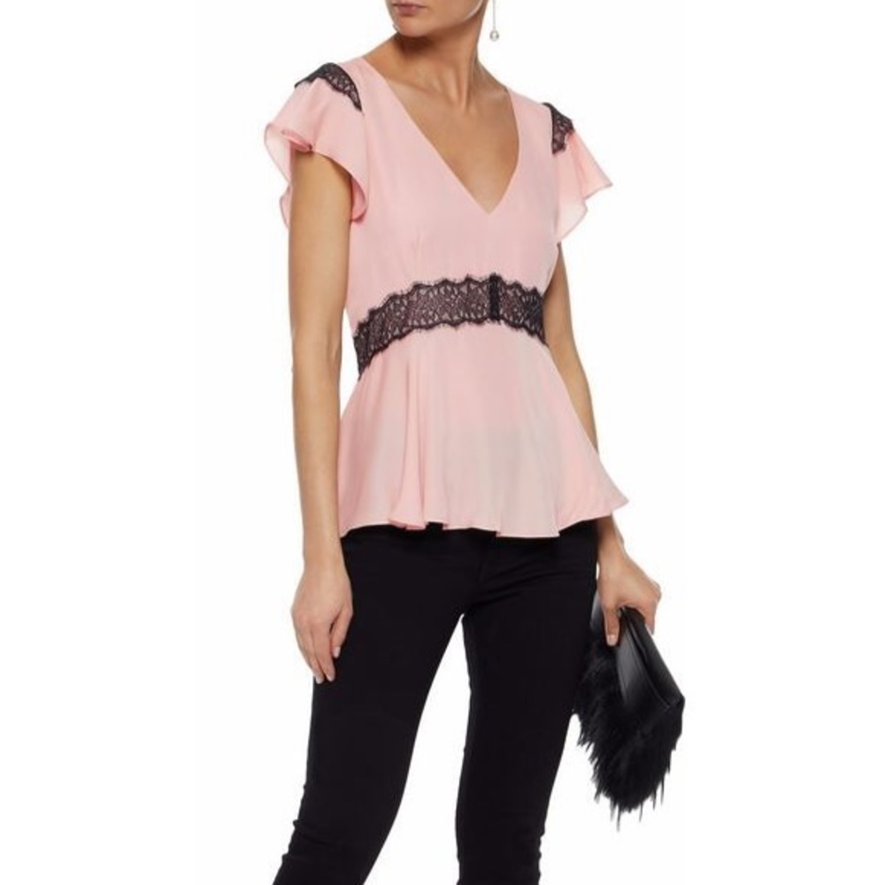 Cinq A Sept Naeva Silk Blouse Size M